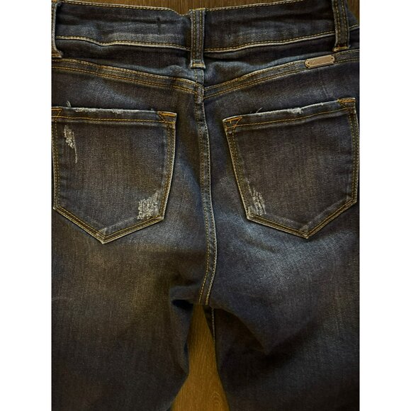 KanCan Curvy Fit High-Rise Distressed Button-Fly Skinny Jeans Size 3/25 - Picture 6 of 10